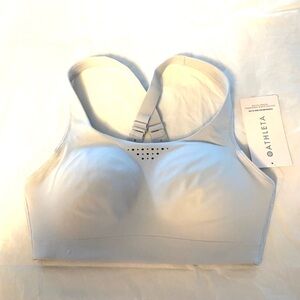 NWT Athleta Phenomena Sport Bra B snow blue SZ 32D